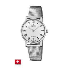 FESTINA SWISS - Reloj F20015/4 Blanco Mujer Swiss Made