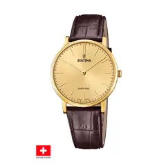 FESTINA SWISS - Reloj F20016/2 Champaña Hombre Swiss Made