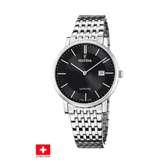 FESTINA SWISS - Reloj F20018/3 Negro Hombre Swiss Made