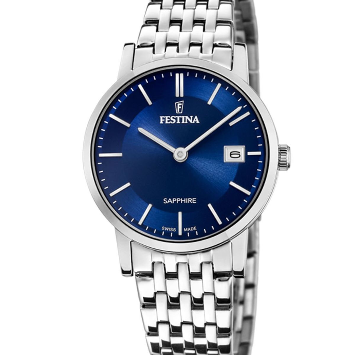 FESTINA SWISS - Reloj F20019/2 Festina Swiss Azul Mujer Swiss Made