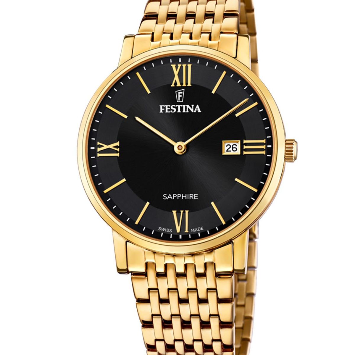 FESTINA SWISS - Reloj F20020/3 Festina Swiss Negro Hombre Swiss Made