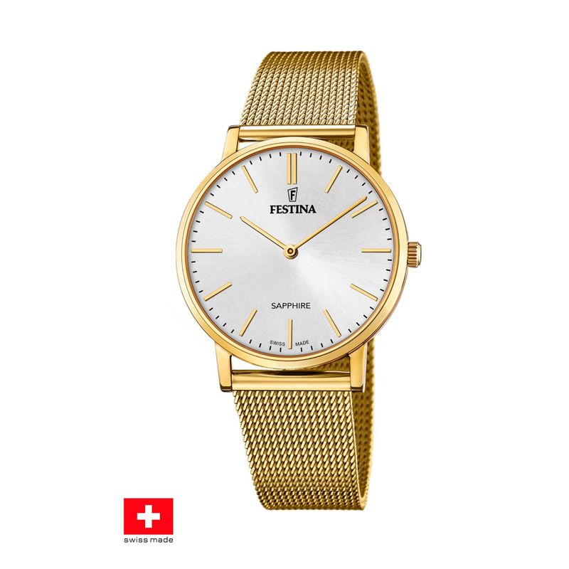 FESTINA SWISS - Reloj F20022/1 Festina Swiss Blanco Hombre Swiss Made