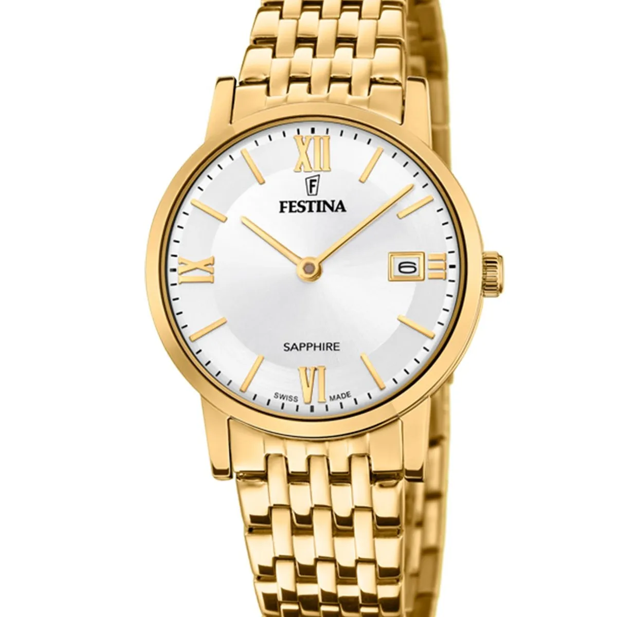 FESTINA SWISS - Reloj F20021/1 Festina Swiss Plateado Mujer Swiss Made