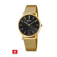 FESTINA SWISS - Reloj F20022/3 Negro Hombre Swiss Made