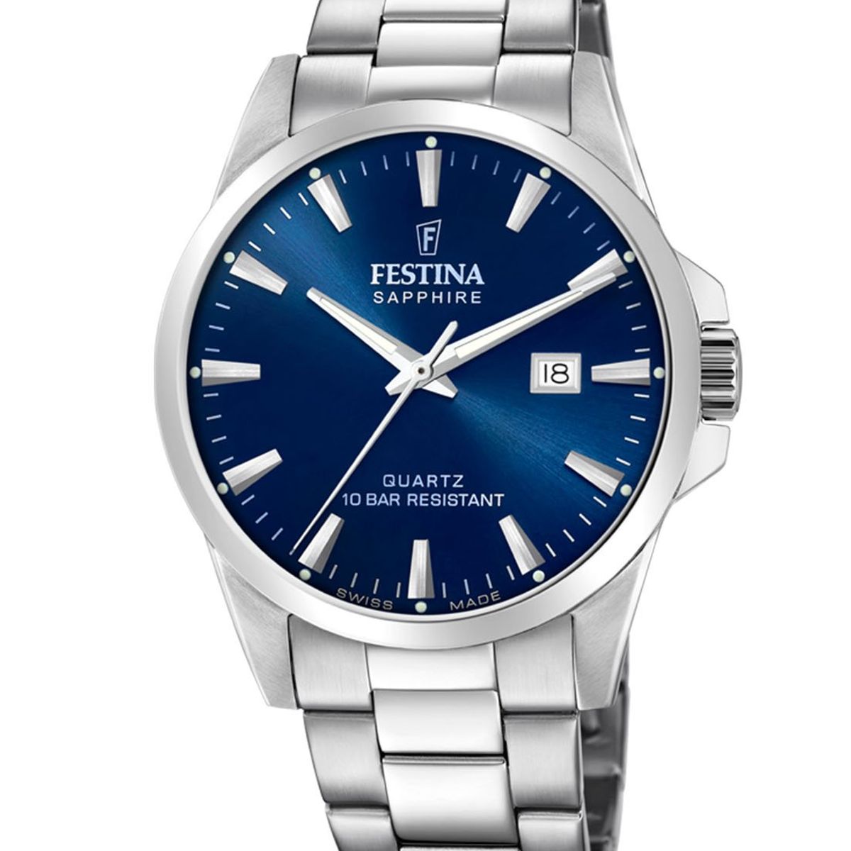 FESTINA SWISS - Reloj F20024/3 Festina Swiss Azul Hombre Swiss Made