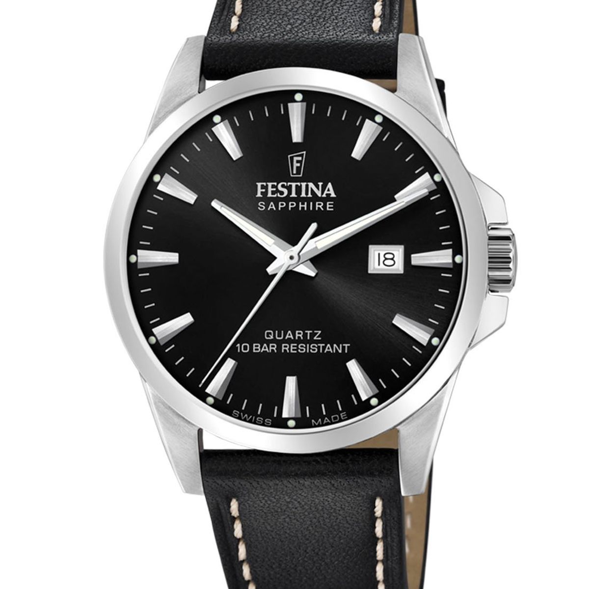 FESTINA SWISS - Reloj F20025/4 Festina Swiss Negro Hombre Swiss Made