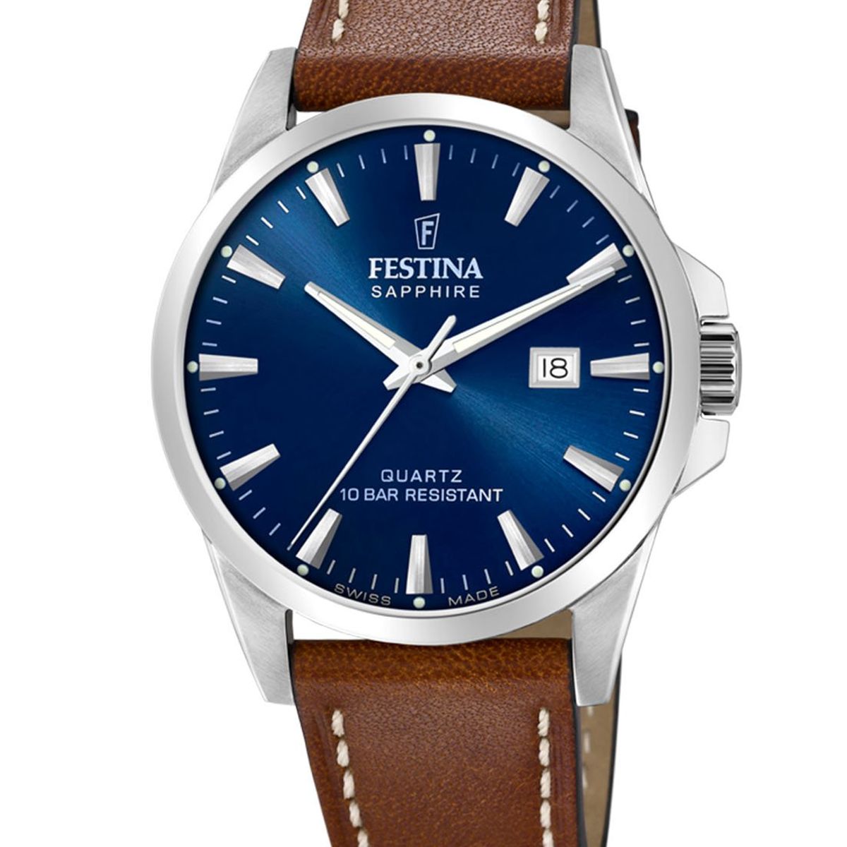 FESTINA SWISS - Reloj F20025/3 Festina Swiss Azul Hombre Swiss Made