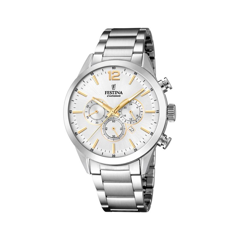 FESTINA - Reloj F20343/1 Festina Plateado Hombre Timeless Chronograph