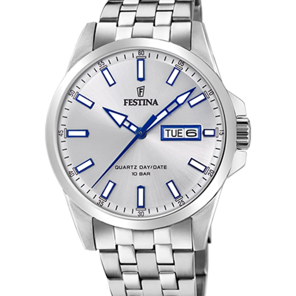 FESTINA - Reloj F20357/1 Festina Plateado Hombre Acero Clásico
