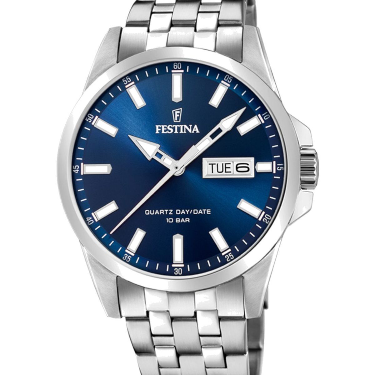 FESTINA - Reloj F20357/3 Festina Azul Hombre Acero Clásico