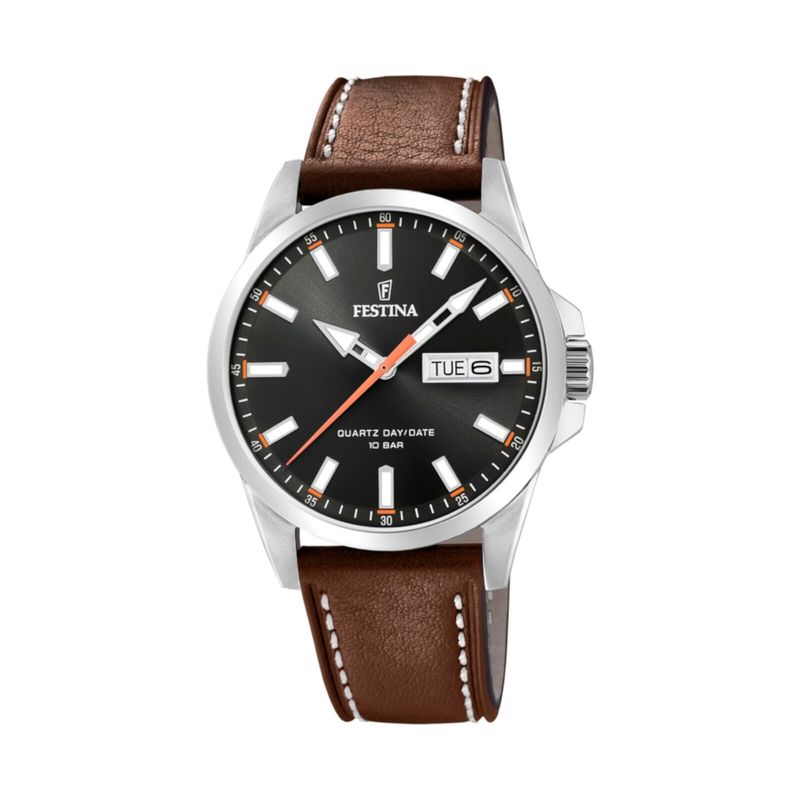 FESTINA - Reloj F20358/2 Festina Negro Hombre Acero Clásico