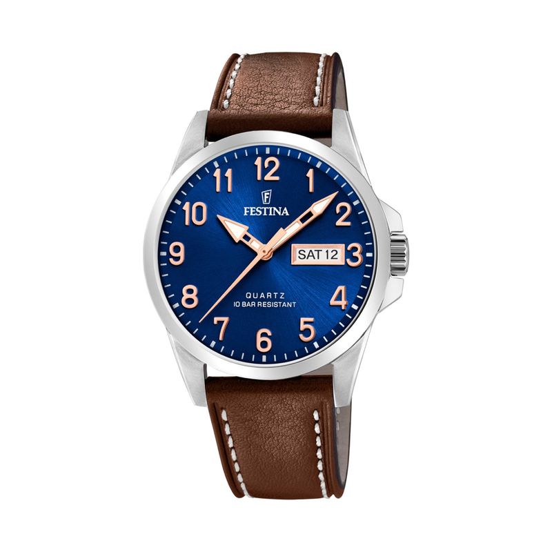 FESTINA - Reloj F20358/B Festina Azul Hombre Acero Clásico