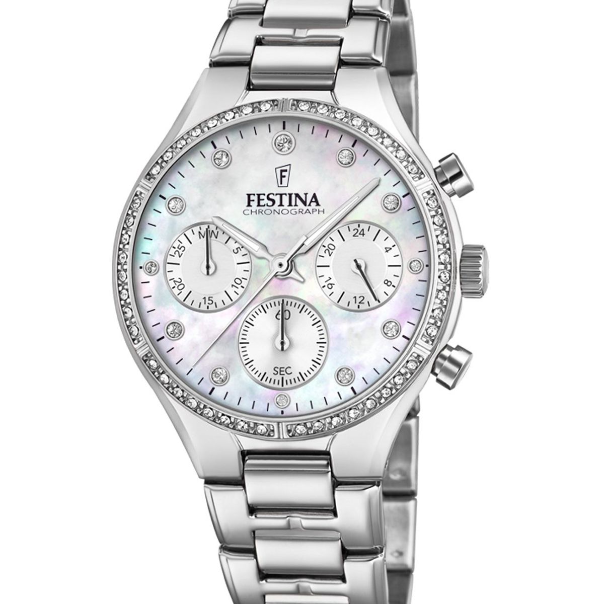 FESTINA - Reloj F20401/1 Festina Blanco Mujer Boyfriend Collection