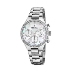 FESTINA - Reloj F20401/1 Blanco Mujer Boyfriend Collection