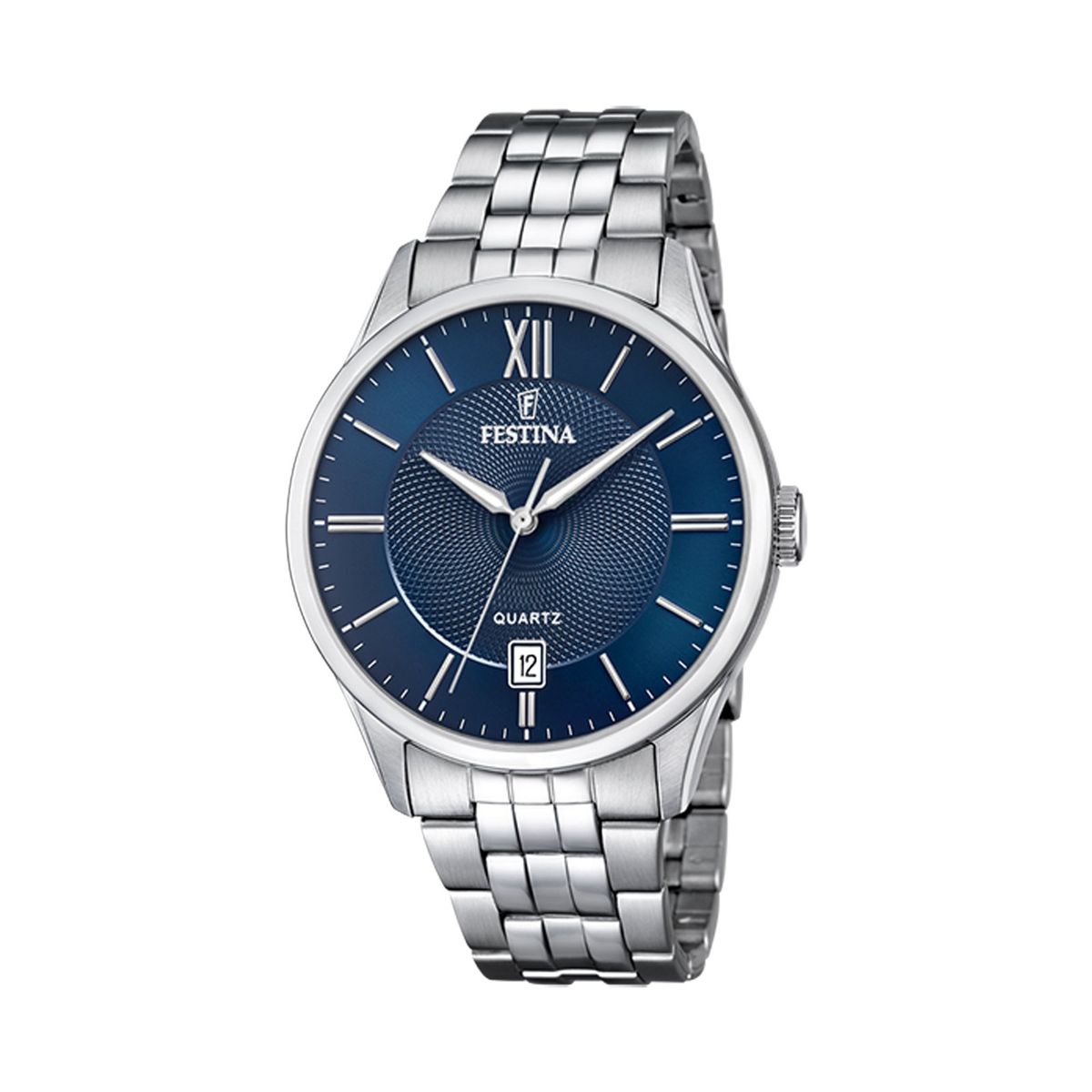 FESTINA - Reloj F20425/2 Festina Azul Acero Hombre Acero Clásico