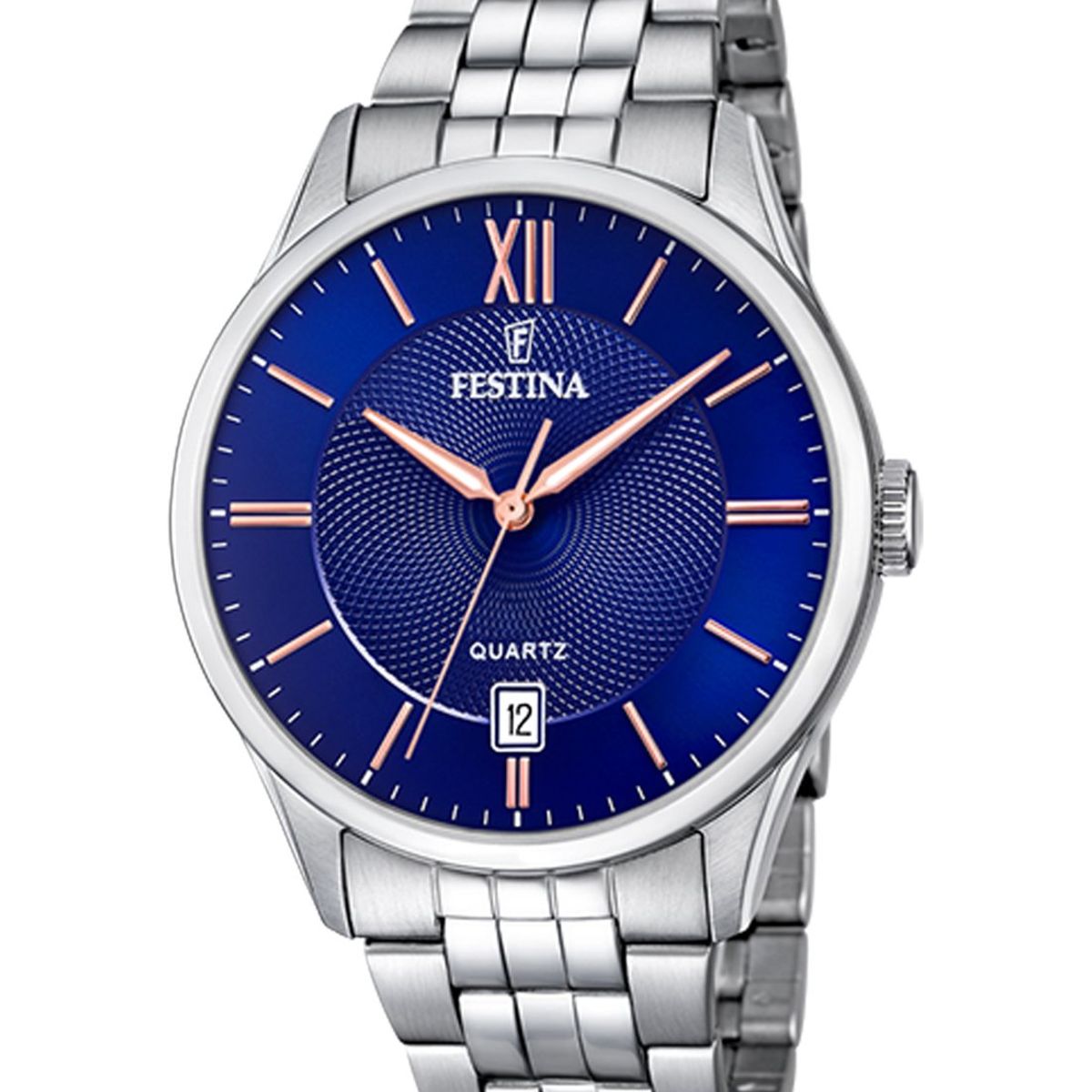 FESTINA - Reloj F20425/5 Festina Azul Hombre Acero Clásico