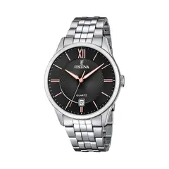 FESTINA - Reloj F20425/6 Negro Hombre Acero Clásico