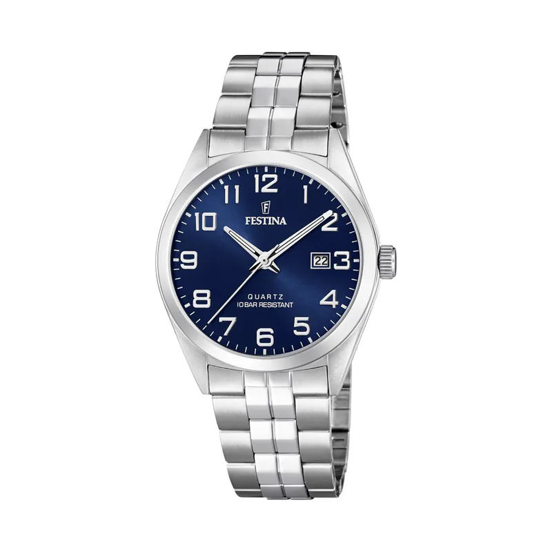 FESTINA - Reloj F20437/3 Festina Azul Hombre Acero Clasico