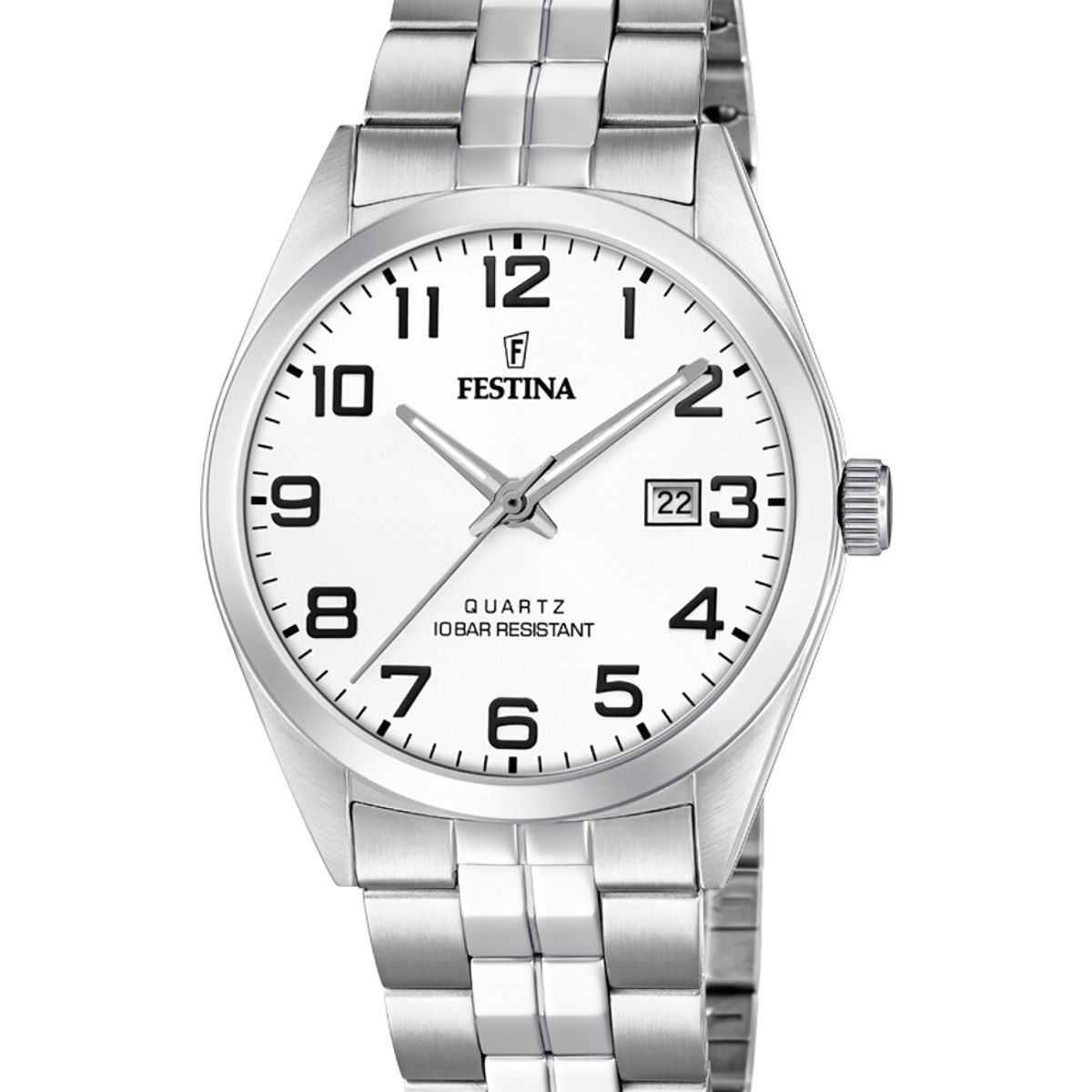 FESTINA - Reloj F20437/1 Festina Blanco Hombre Acero Clasico