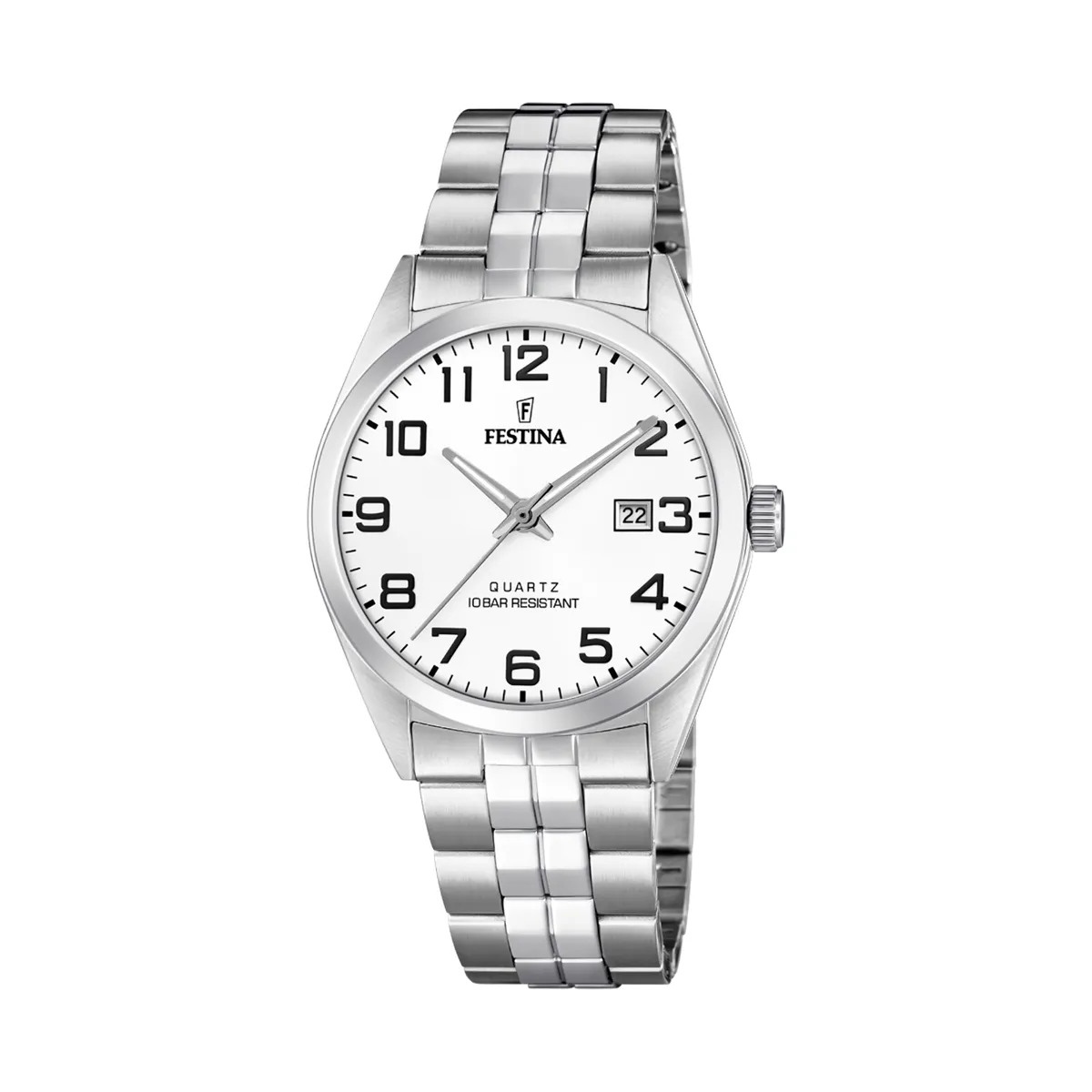 FESTINA - Reloj F20437/1 Festina Blanco Hombre Acero Clasico