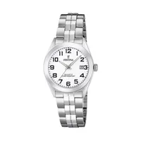 Reloj F20438/1 Blanco Mujer Acero Clásico
