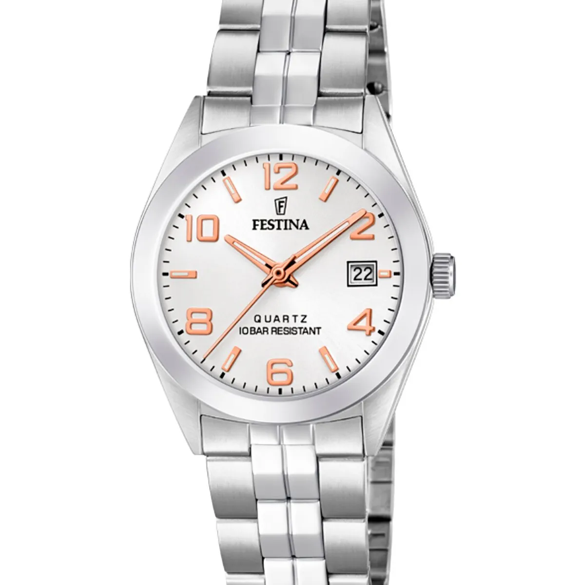FESTINA - Reloj F20438/4 Festina Blanco Mujer Acero Clásico