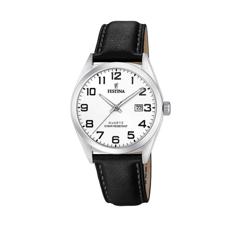 FESTINA - Reloj F20446/1 Festina Blanco Hombre Acero Clásico