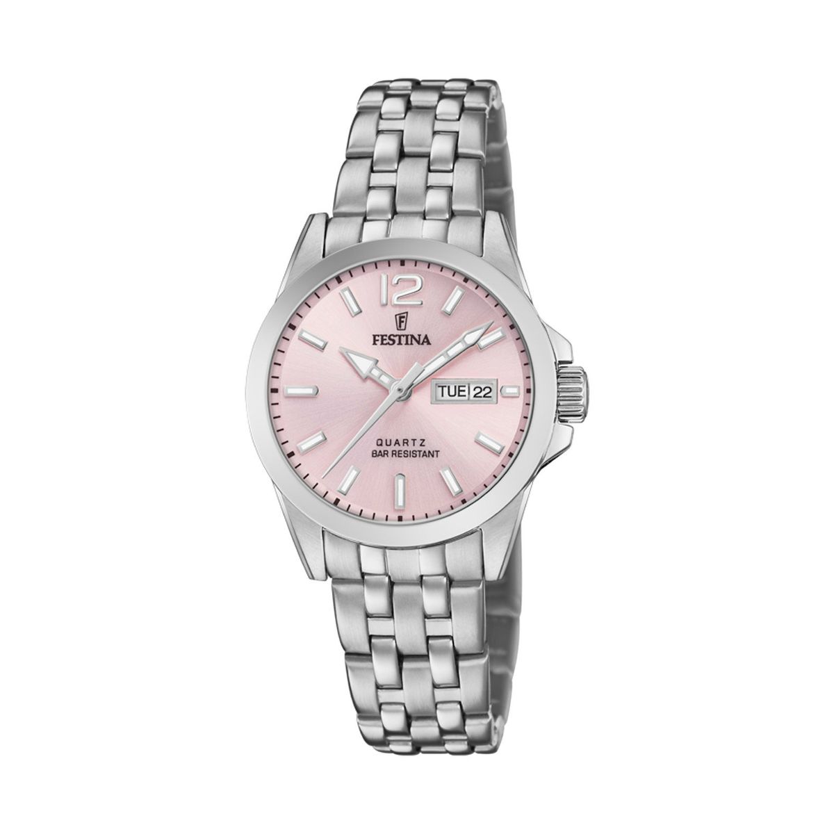 FESTINA - Reloj F20455/2 Festina Blanco Nácar Mujer Acero Clásico