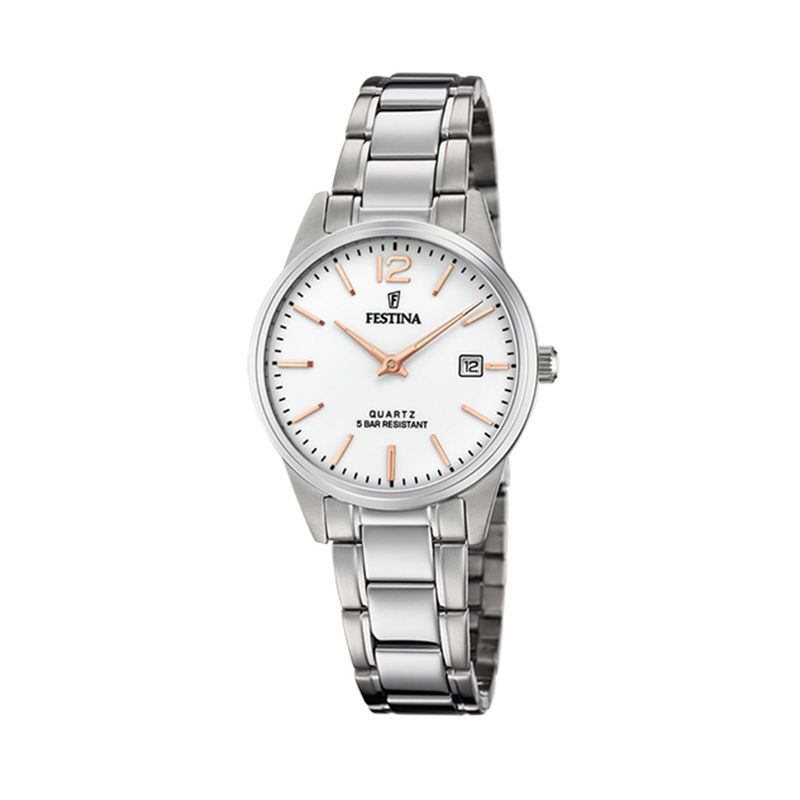 FESTINA - Reloj F20509/2 Festina Plateado Mujer Acero Clásico