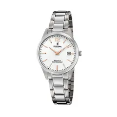 FESTINA - Reloj F20509/2 Plateado Mujer Acero Clásico