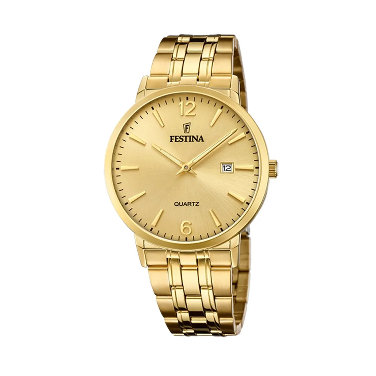 FESTINA - Reloj F20513/3 Festina Dorado Hombre Acero Clásico