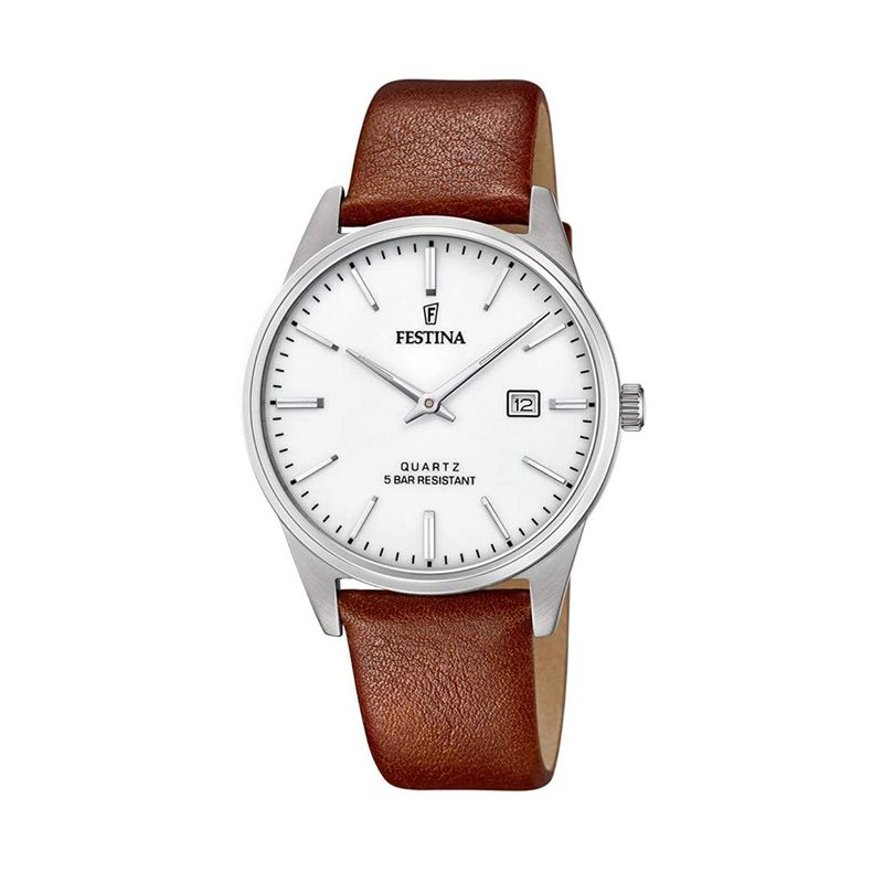 FESTINA - Reloj F20512/2 Festina Plateado Hombre Acero Clásico