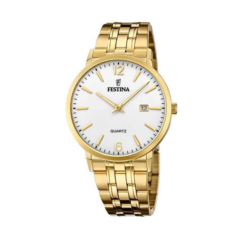 FESTINA - Reloj F20513/2 Festina Dorado Hombre Acero Clásico