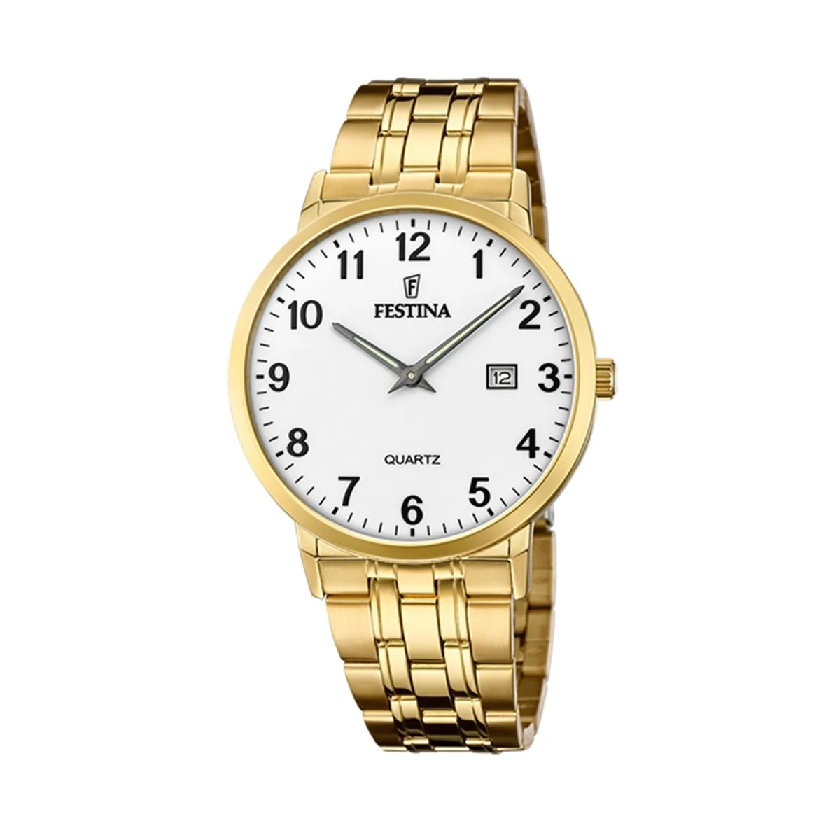 FESTINA - Reloj F20513/1 Festina Dorado Hombre Acero Clásico