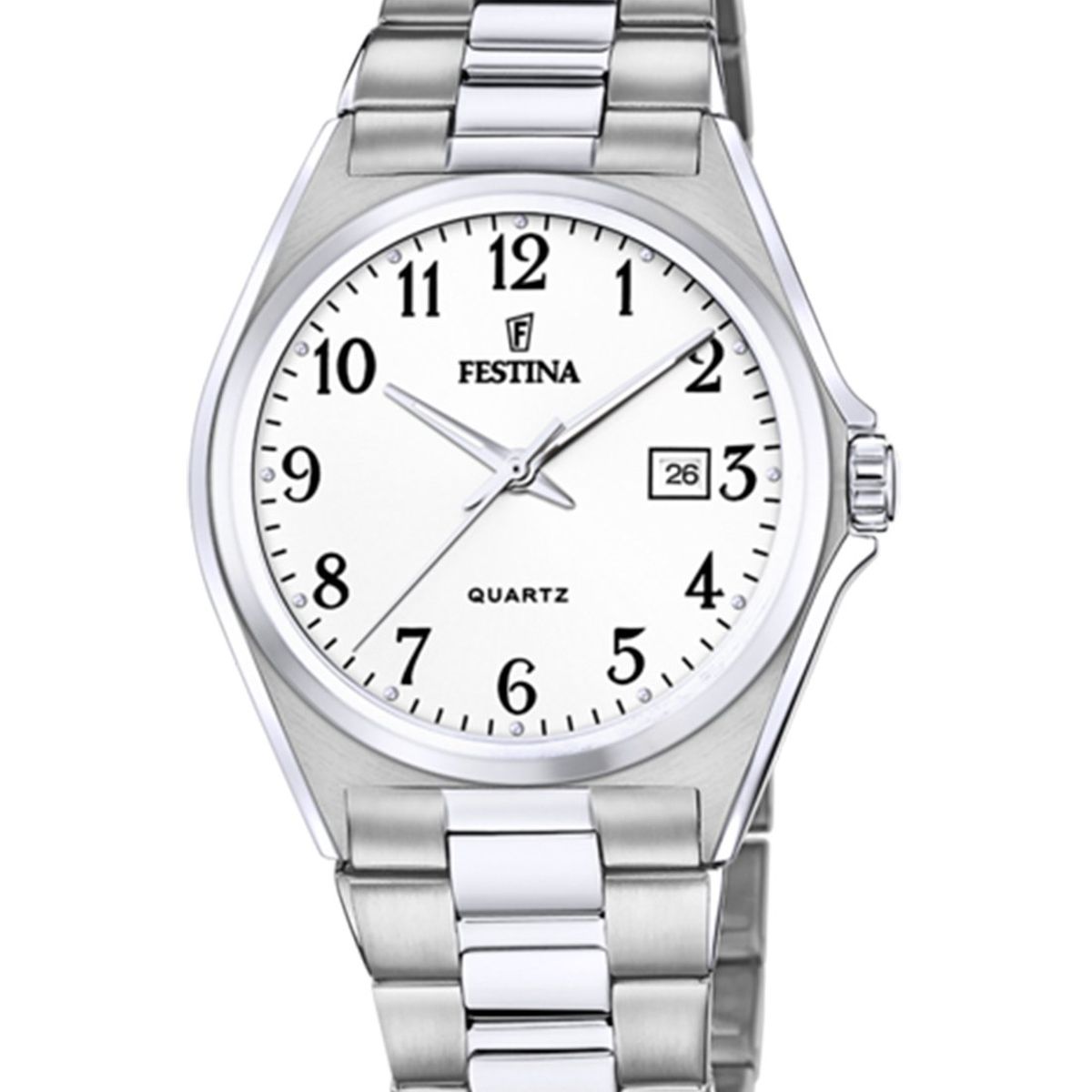 FESTINA - Reloj F20552/1 Festina Blanco Hombre Acero Clásico