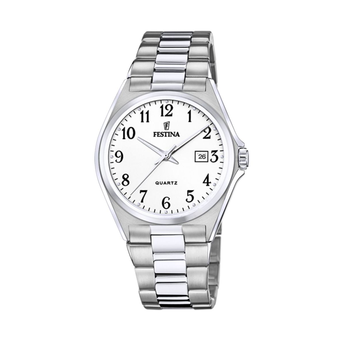 FESTINA - Reloj F20552/1 Festina Blanco Hombre Acero Clásico