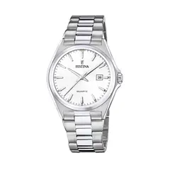 FESTINA - Reloj F20552/2 Blanco Hombre Acero Clasico