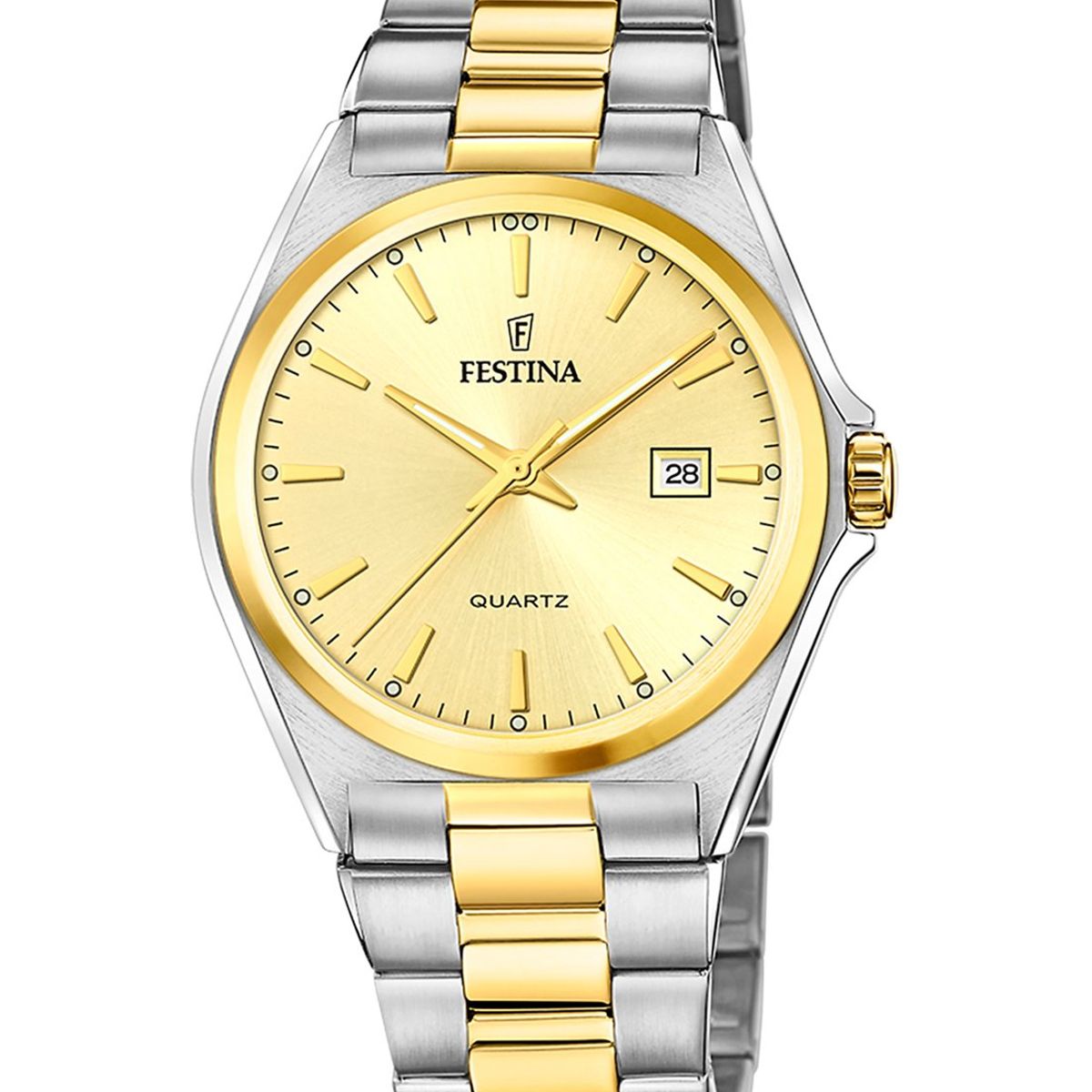 FESTINA - Reloj F20554/3 Festina Dorado Hombre Acero Clasico