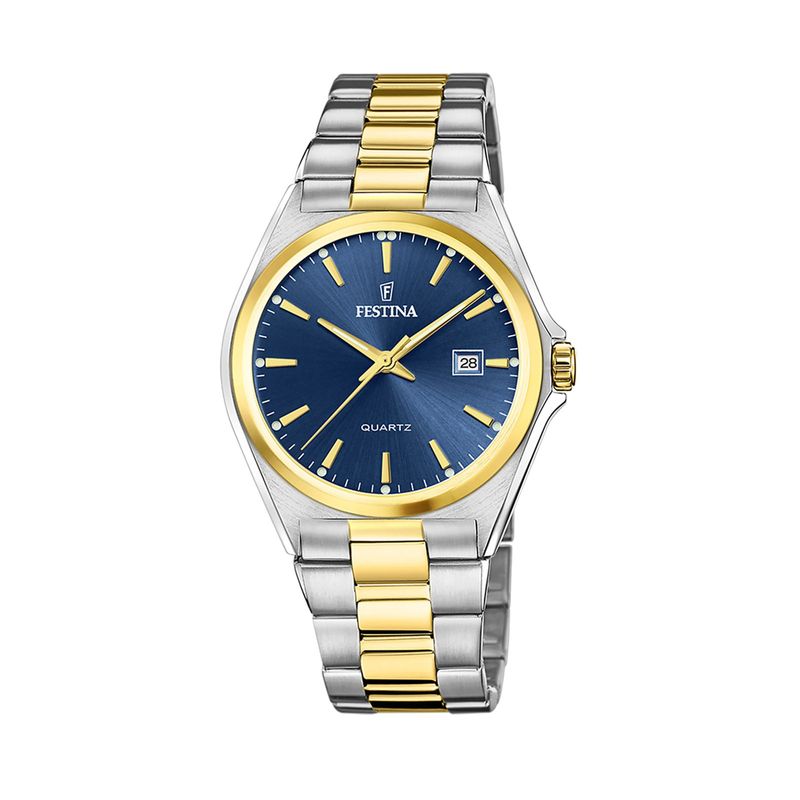 FESTINA - Reloj F20554/4 Festina Azul Hombre Acero Clásico