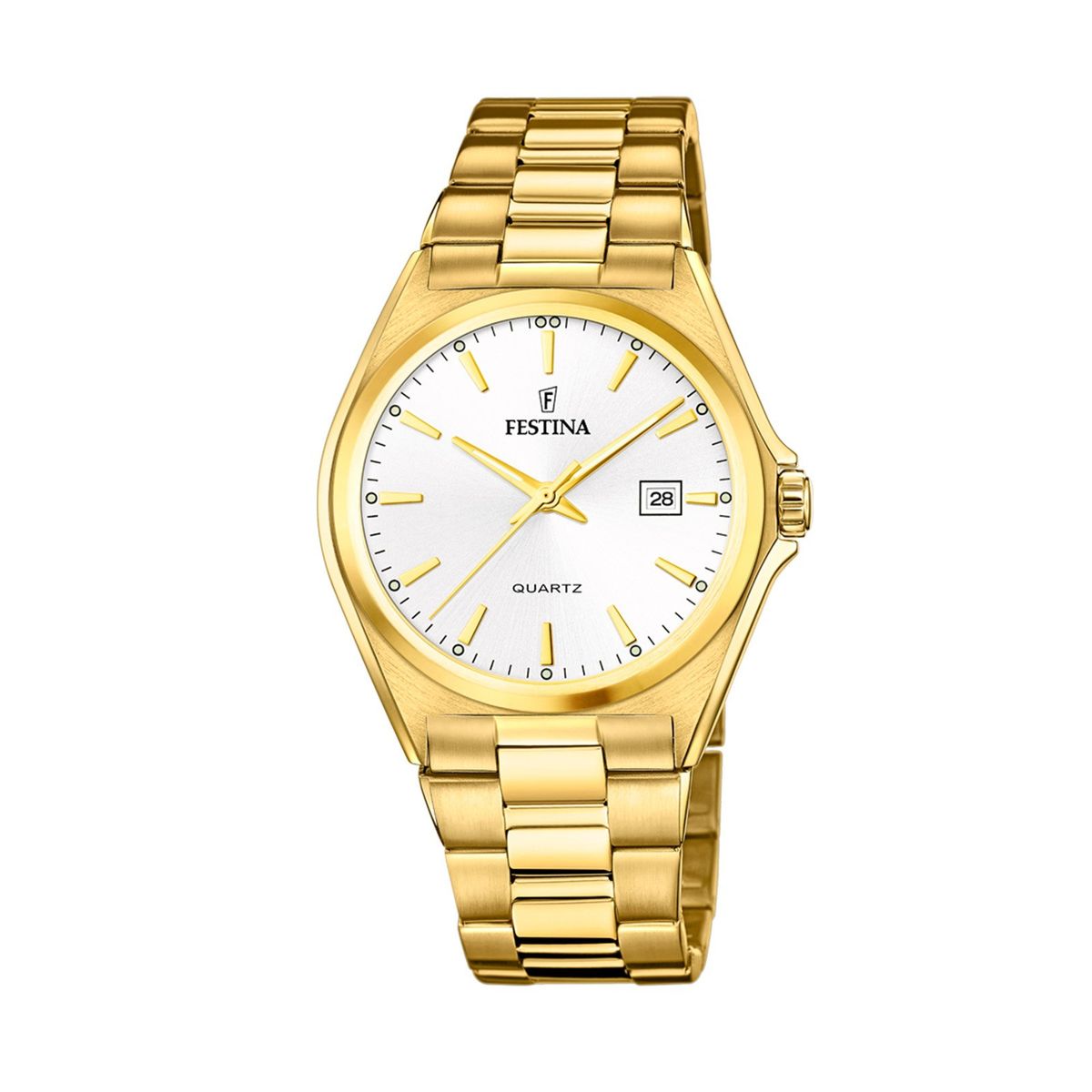 FESTINA - Reloj F20555/2 Festina Blanco Hombre Acero Clásico