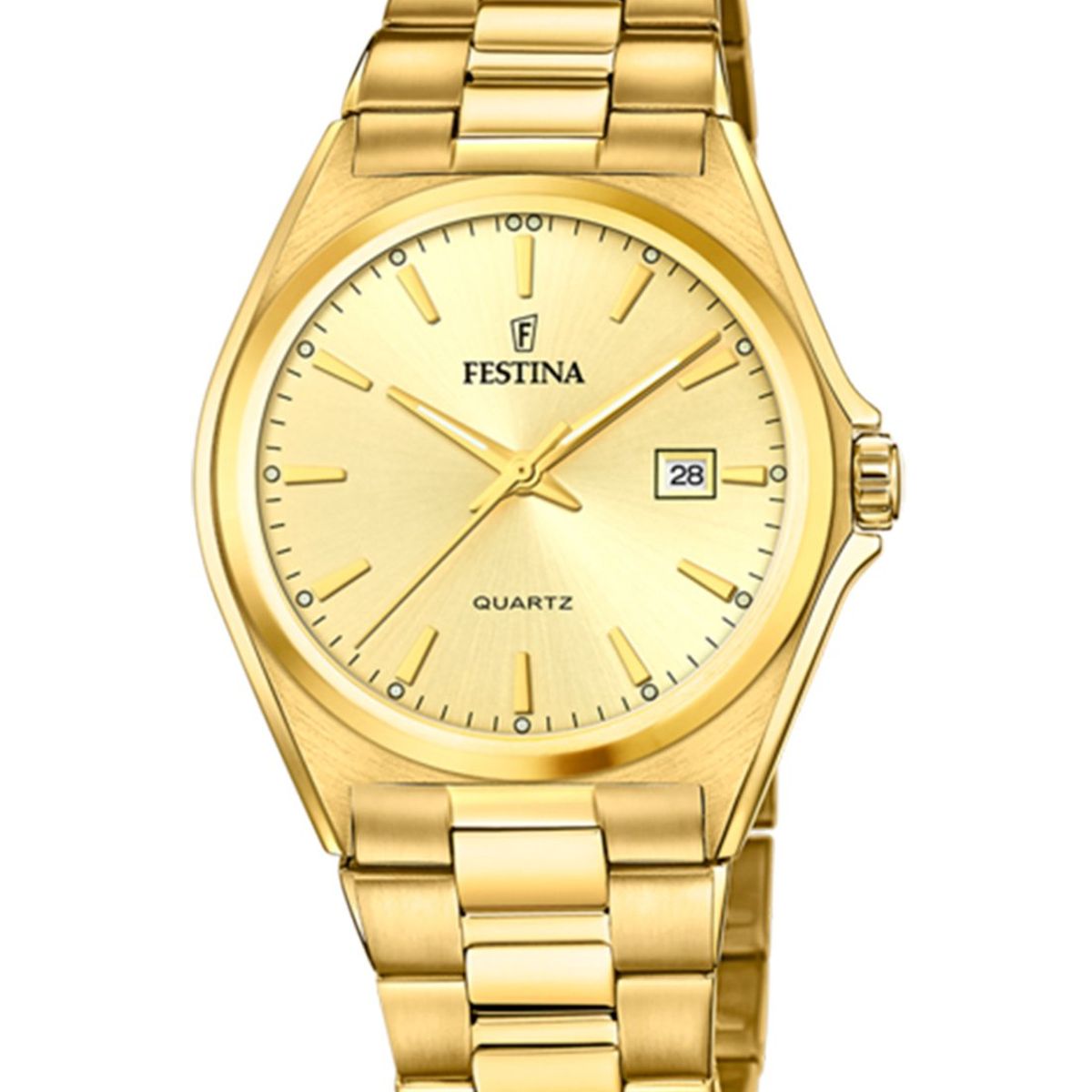 FESTINA - Reloj F20555/3 Festina Dorado Hombre Acero Clásico