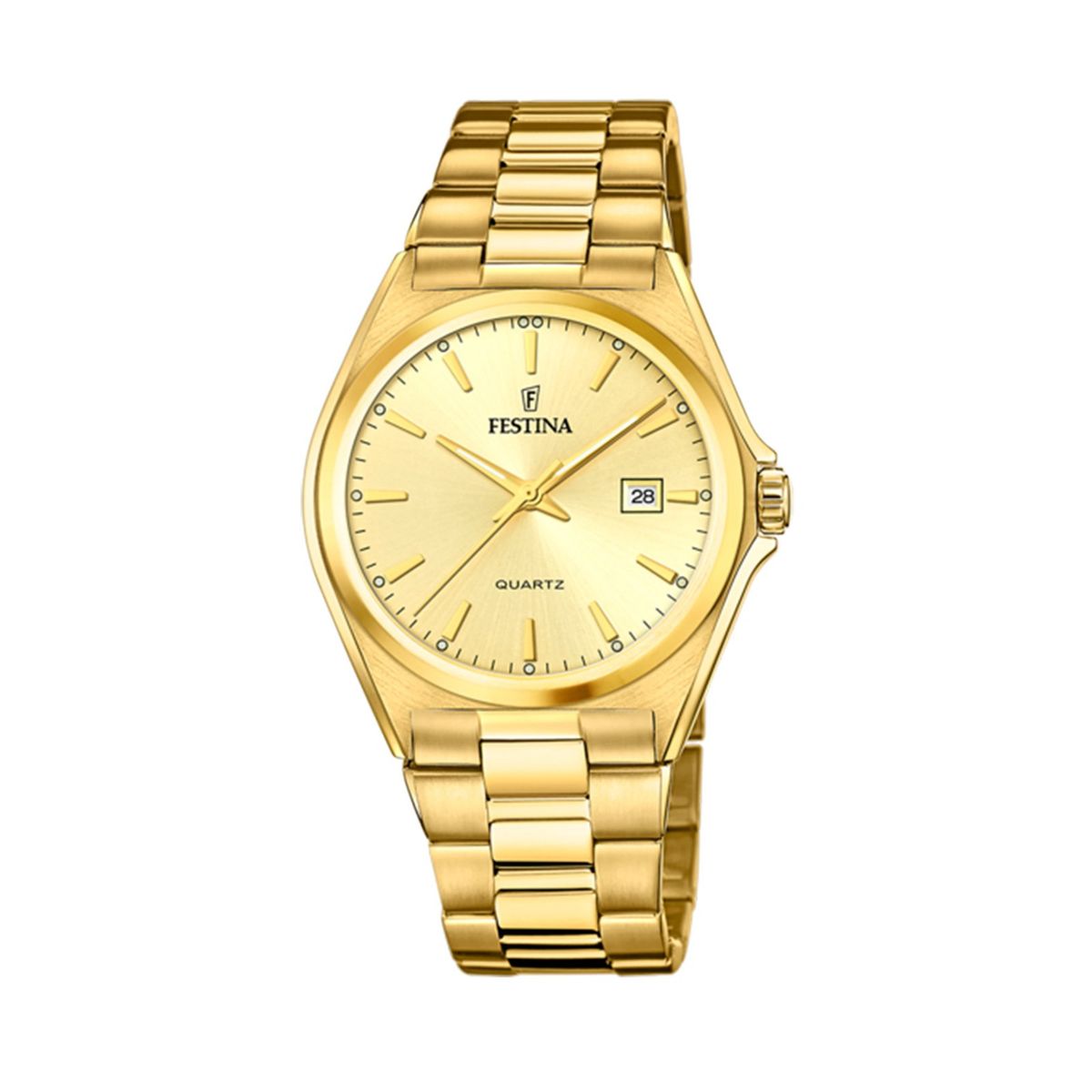 FESTINA - Reloj F20555/3 Festina Dorado Hombre Acero Clásico