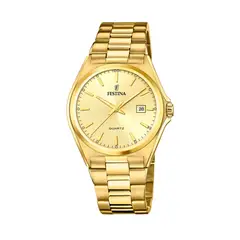 FESTINA - Reloj F20555/3 Dorado Hombre Acero Clásico
