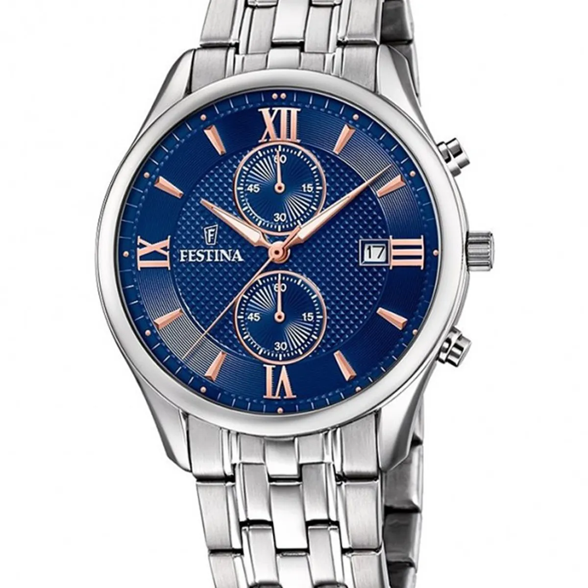 FESTINA - Reloj F6854/6 Festina Plateado Hombre Retro