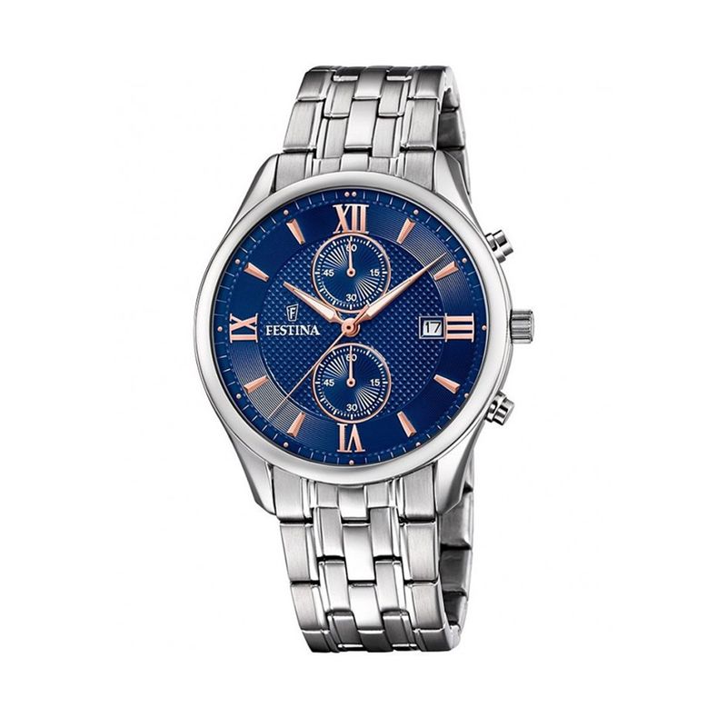 FESTINA - Reloj F6854/6 Festina Plateado Hombre Retro