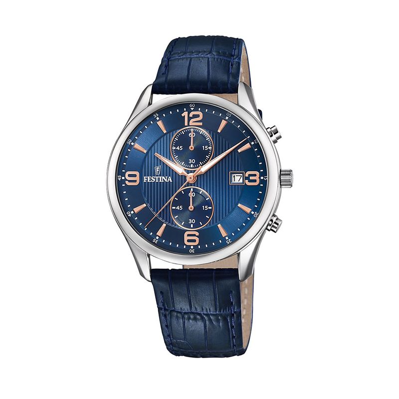 FESTINA - Reloj F6855/6 Festina Plateado Hombre Retro