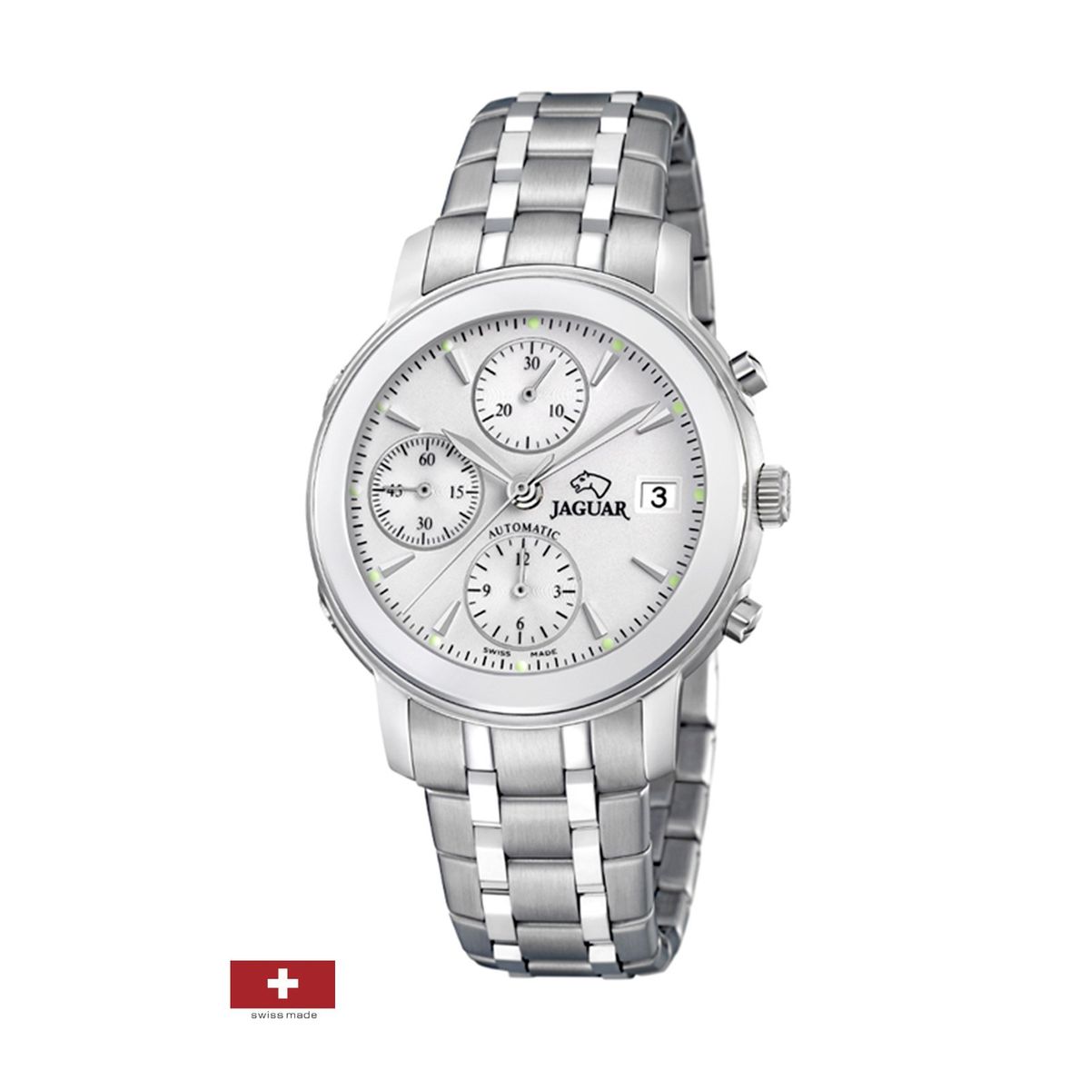 JAGUAR - Reloj J939/1 Jaguar Blanco Hombre Coleccion 1938