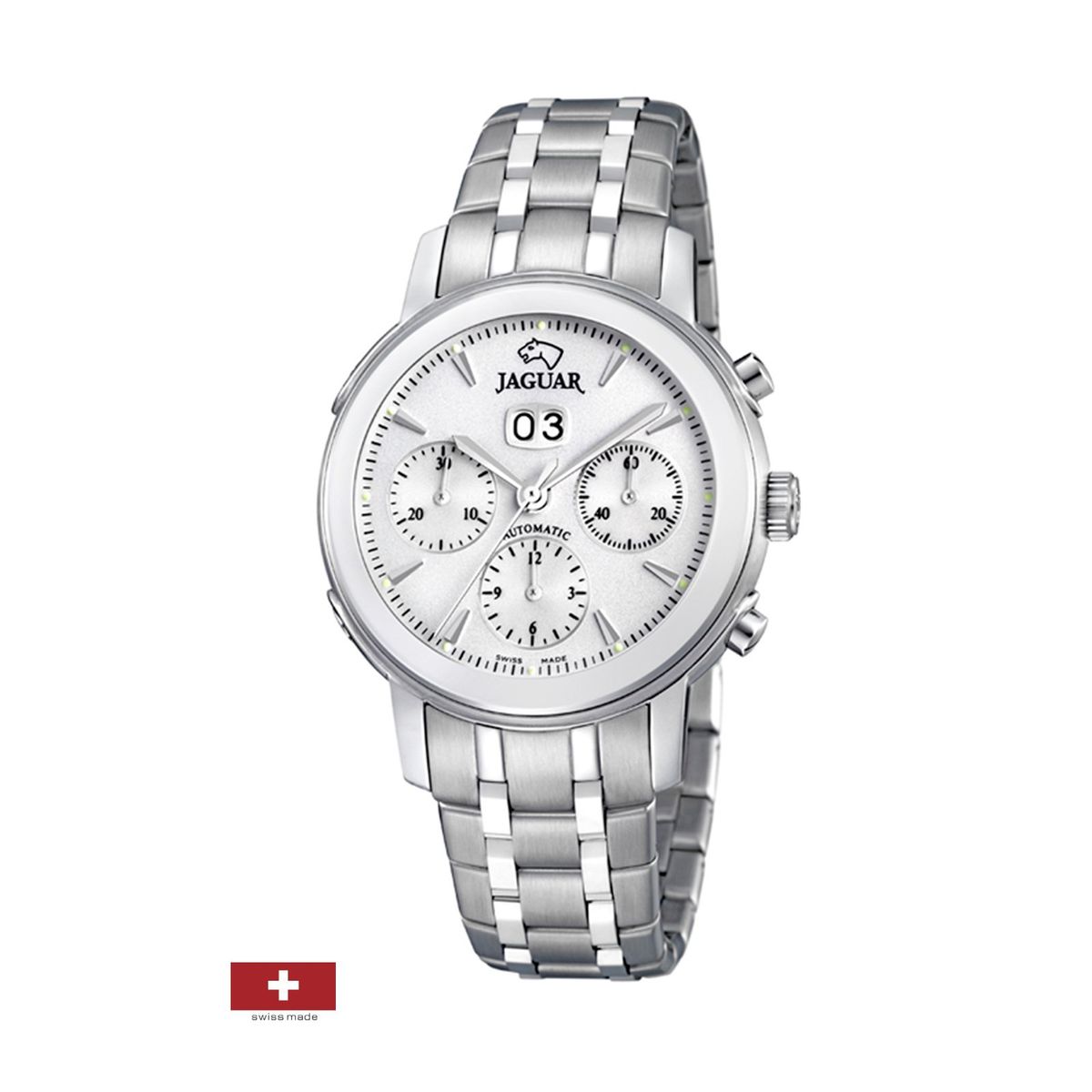 JAGUAR - Reloj J943/1 Jaguar Plateado Hombre Coleccion 1938