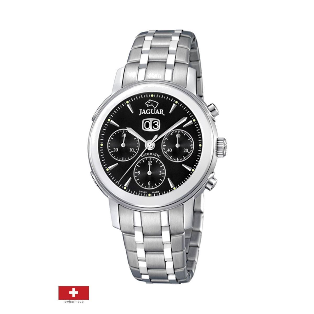 JAGUAR - Reloj J943/3 Jaguar Negro Hombre Coleccion 1938