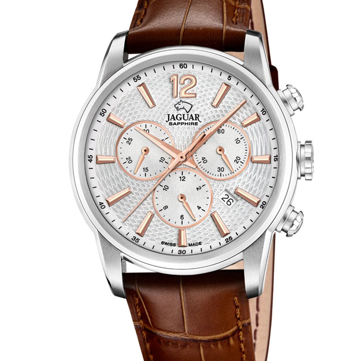 JAGUAR - Reloj J968/1 Jaguar Plateado Hombre Acamar (Ay-Kuh-Mar)